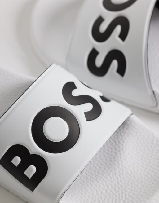 BOSS – Aryeh – Slider in Weiß, 2 von 4
