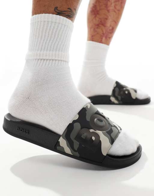  BOSS aryeh sliders in camo