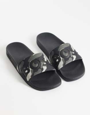 Boss Bodywear Boss Aryeh Sliders In Black
