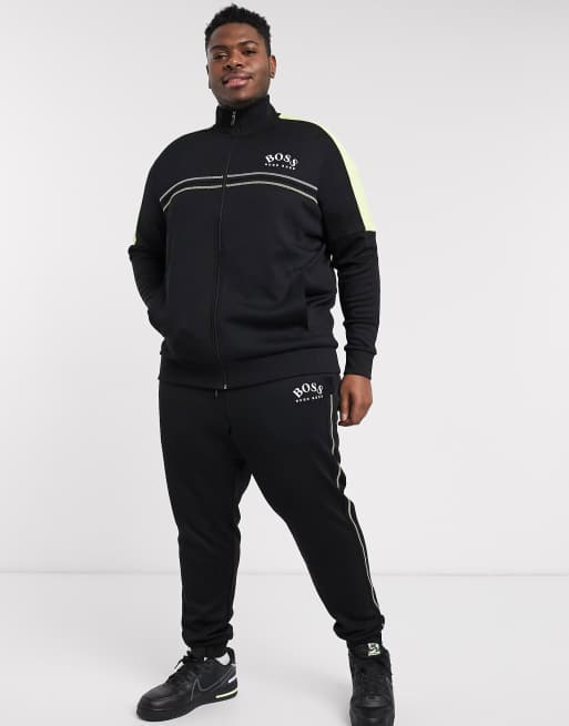 Portal Ærlighed lyserød BOSS Athleisure B-Skaz track jacket in black | ASOS