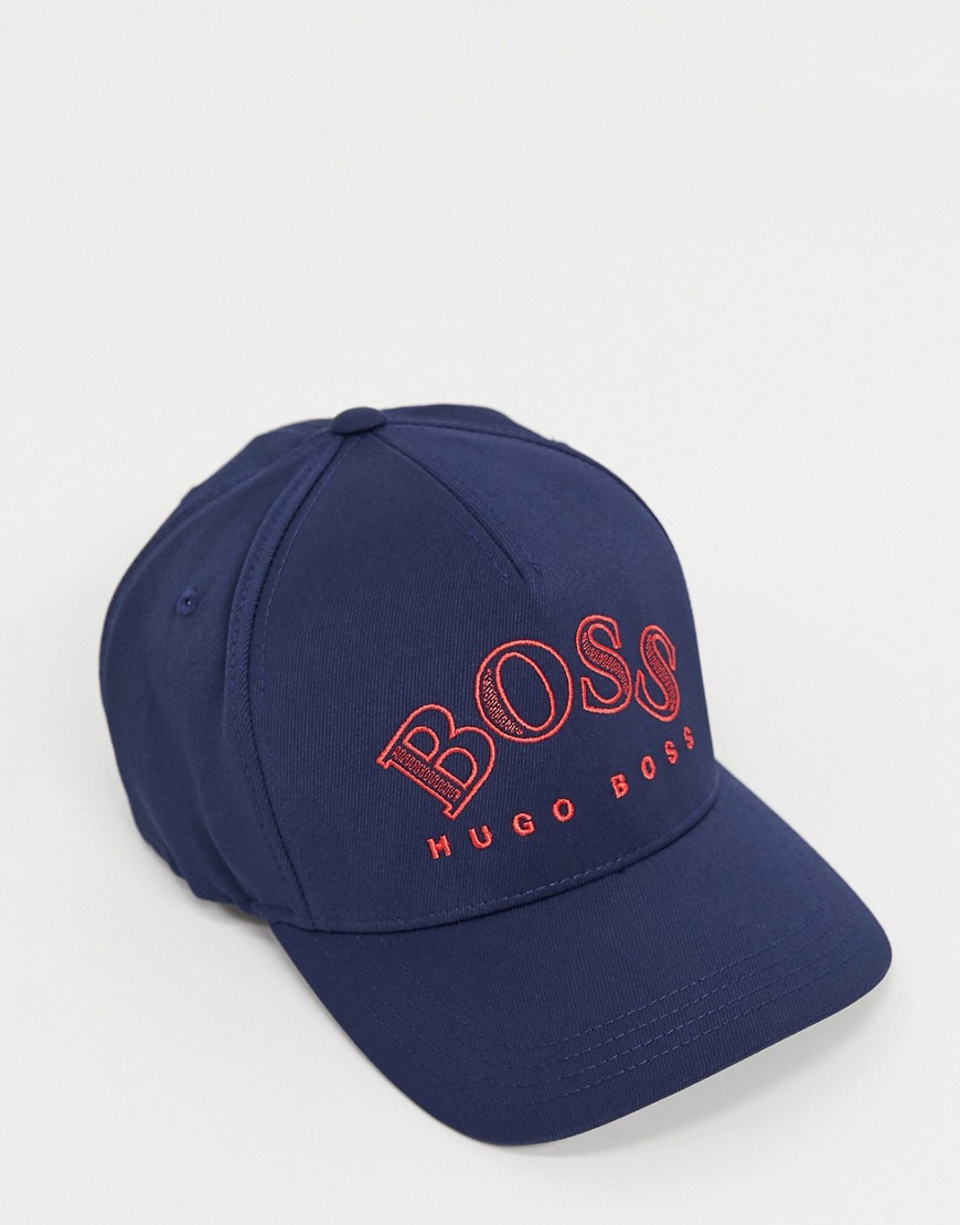 Boss Athleisure curved cap- in navy