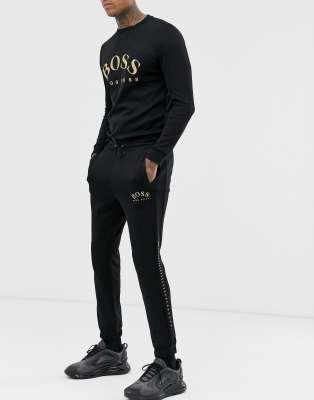 hugo boss black and gold joggers