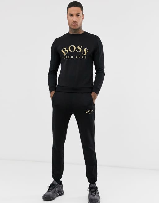 Hugo boss best sale black gold sweatshirt