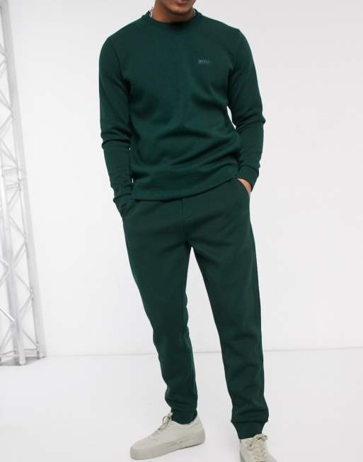 BOSS - Athleisure - Tuta sportiva con logo piccolo verde, 3 di 3