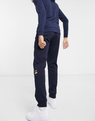 boss halvo joggers navy