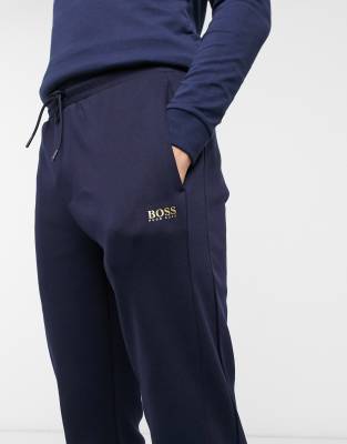 boss halvo joggers navy