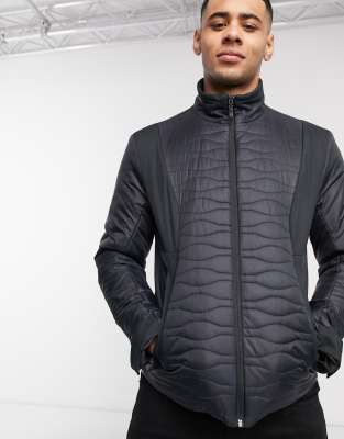 boss athleisure quilted jacket