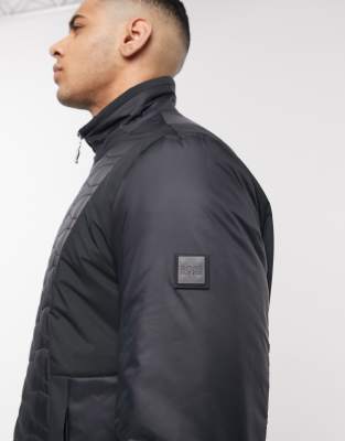 boss athleisure quilted jacket