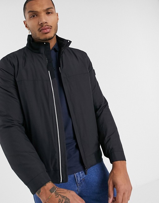 BOSS Athleisure J_Marconi light weight quilt jacket in black