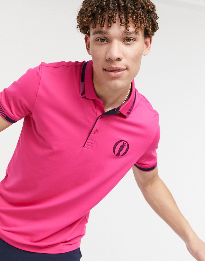 BOSS Athleisure Paddy polo shirt-Pink