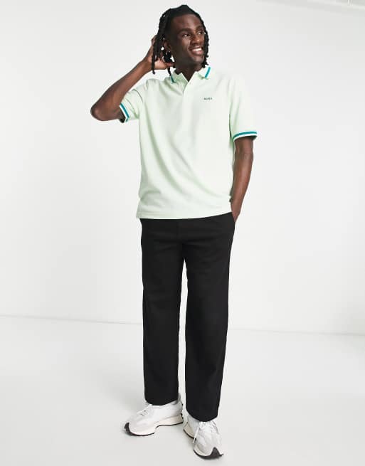 Boss Athleisure – Pio – Zielona koszulka polo