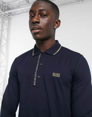 boss pleesy 1 long sleeve polo shirt