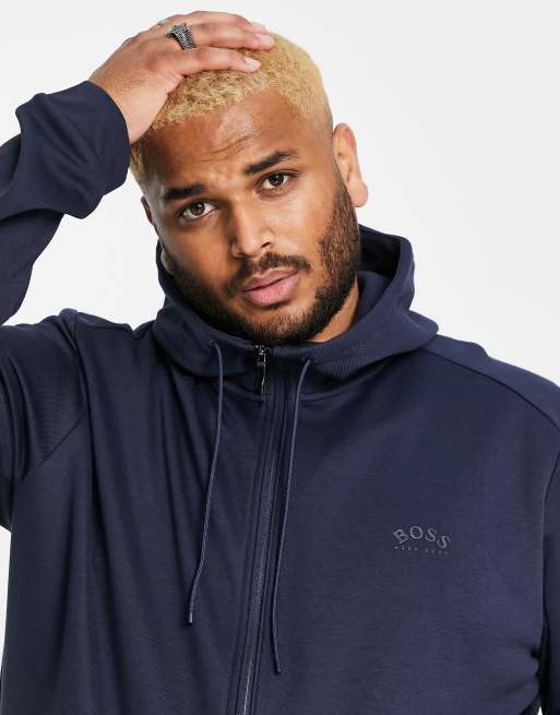 BOSS Athleisure Plus - Sweat à capuche ample à fermeture éclair, 4 de 4