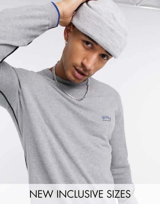 Boss riston outlet knitted crew sweatshirt