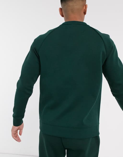 BOSS Athleisure SalboX small logo sweat in green | ASOS