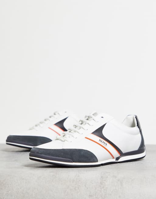 Boss athleisure shop saturn leather trainers