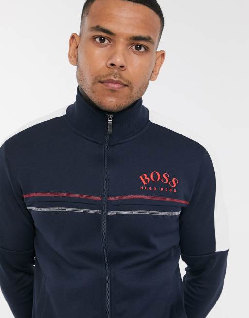 BOSS Athleisure Skaz Veste de surv tement Bleu marine