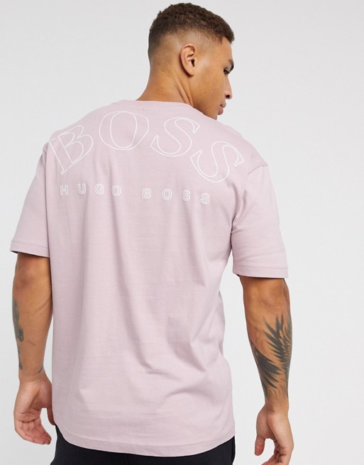 BOSS Athleisure Talboa relaxed fit t-shirt in light pink
