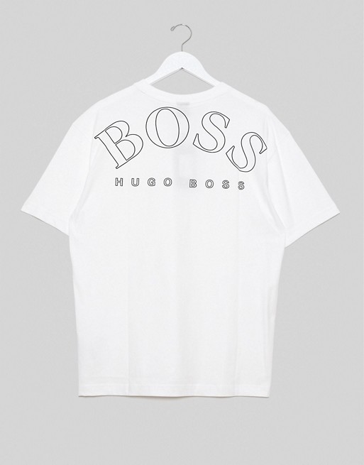 BOSS Athleisure Talboa relaxed fit t-shirt in white