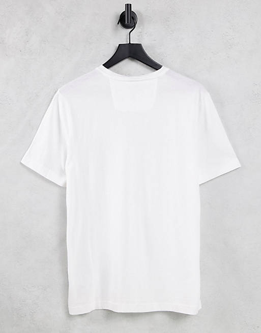 Men BOSS Athleisure Tee 1 large logo t-shirt in white 