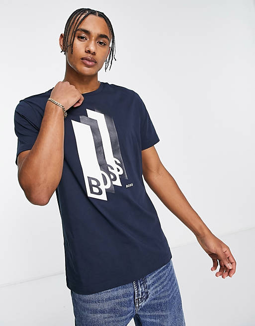 T-Shirts & Vests Boss Athleisure tee 2 t-shirt in navy 