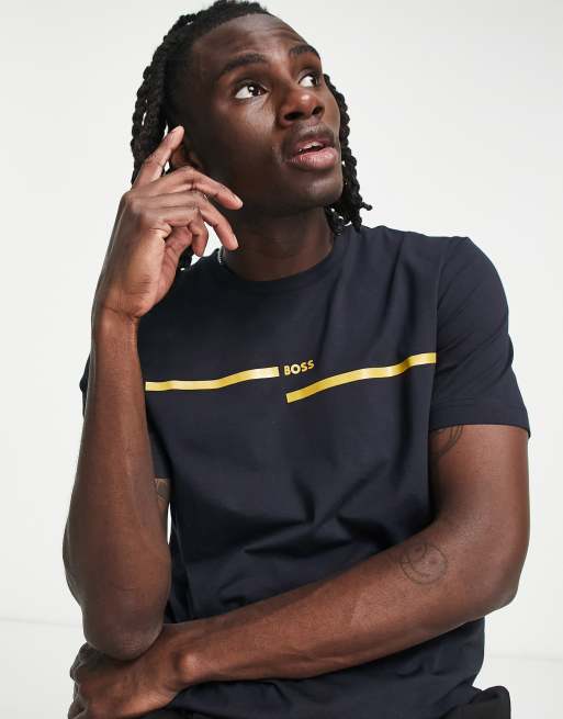 BOSS Athleisure Tee 4 t-shirt in navy