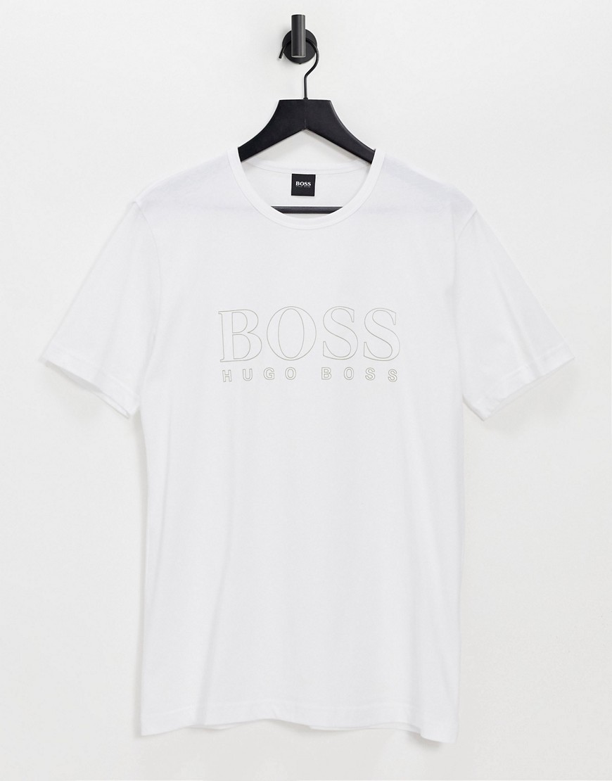 BOSS Athleisure Tee Gold 3 t-shirt in white