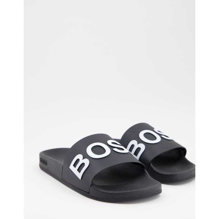 Black orders hugo boss sliders