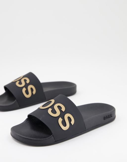 Hugo boss outlet sliders black