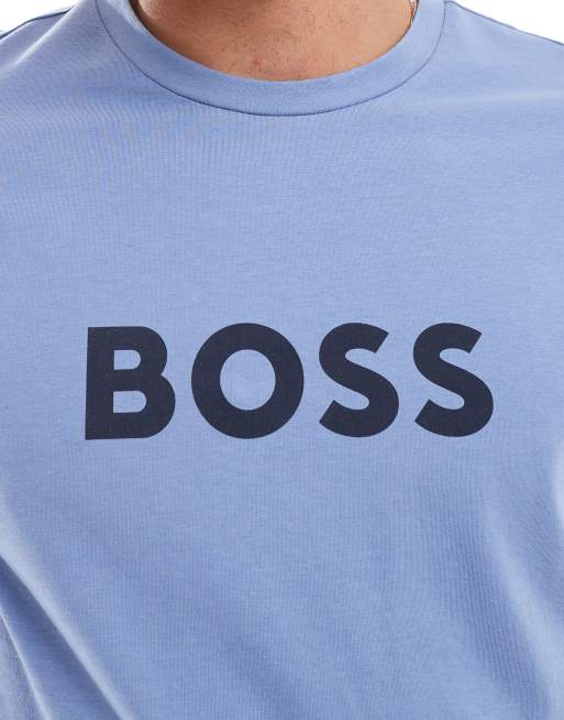 BOSS beach t-shirt in blue ASOS