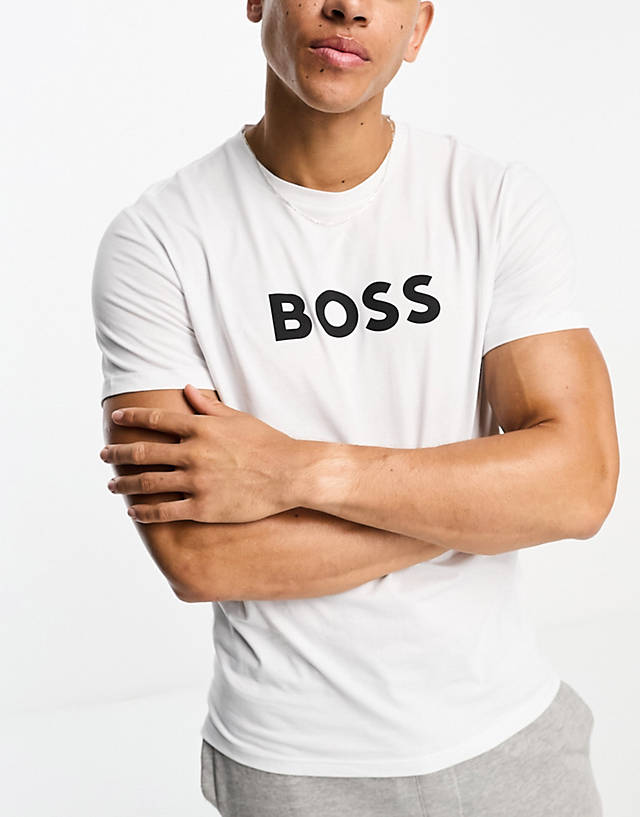 BOSS Bodywear - BOSS beach t-shirt in white