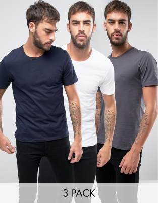 hugo boss men's 3 pack t shirt