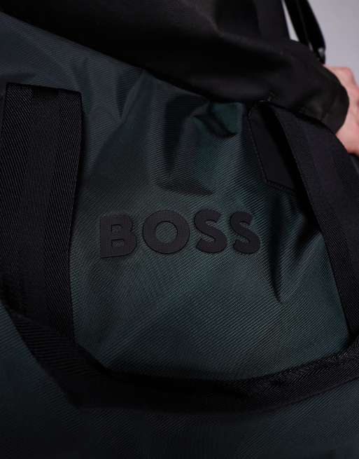 BOSS Black – Catch 3.0 – Ciemnozielona torba podręczna, 3 z 4