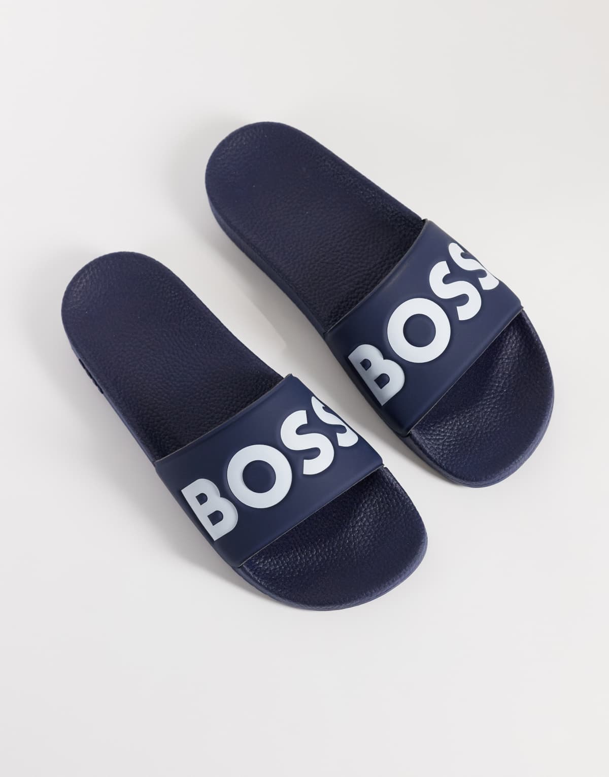 BOSS Bodywear BOSS Black sandalias con estampado de logotipo en azul marino