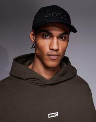 BOSS Black - Seth - Casquette à logo brodé - Noir