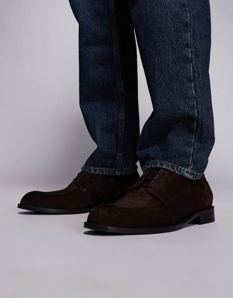 BOSS – Black Tayil – Derby-Schuhe aus Wildleder in Dunkelbraun - view 1