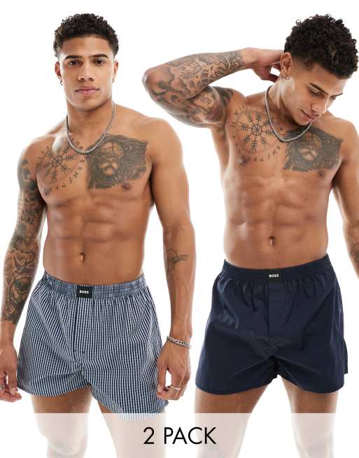 Boss Bodywear 2 pack boxer short in blue