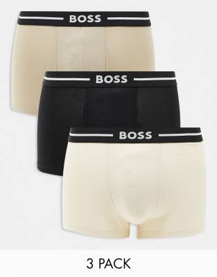 Boss Bodywear 3 pack bold trunk in multi