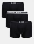 [BOSS Orange] BOSS Bodywear 3 pack Bold trunks in black and all over print L Open miscellaneous