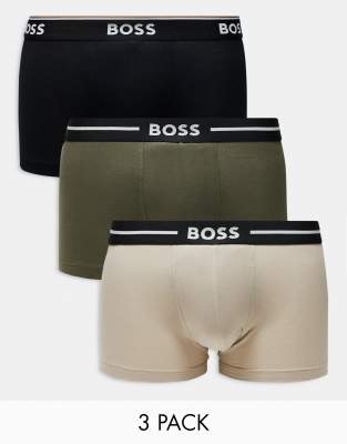 Боди BOSS Bodywear, 3 упаковки ярких плавок в нескольких цветах