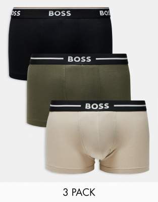 BOSS Bodywear 3 pack bold trunks in multi φωτογραφία