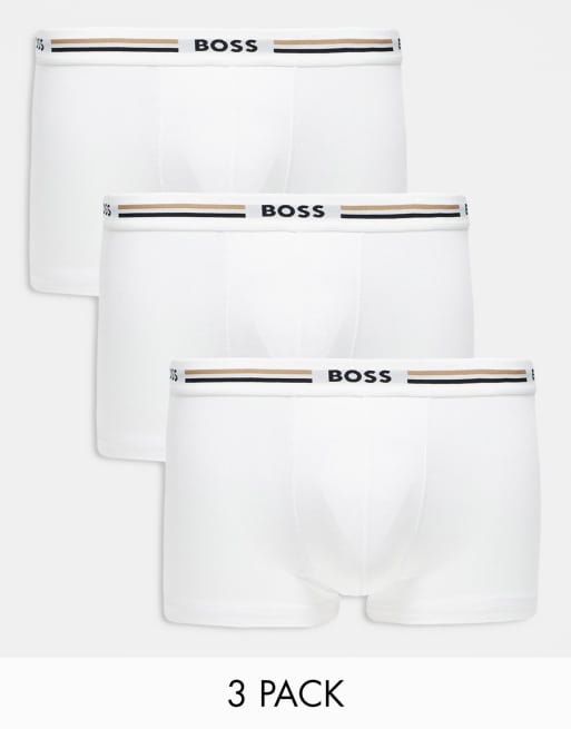 Hugo boss white outlet 3 pack