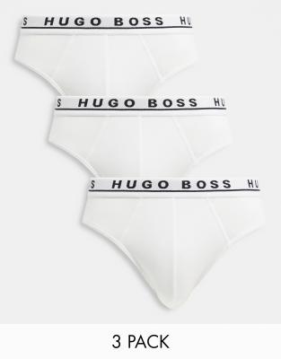 BOSS Bodywear 3 Pack Brief In White | ASOS