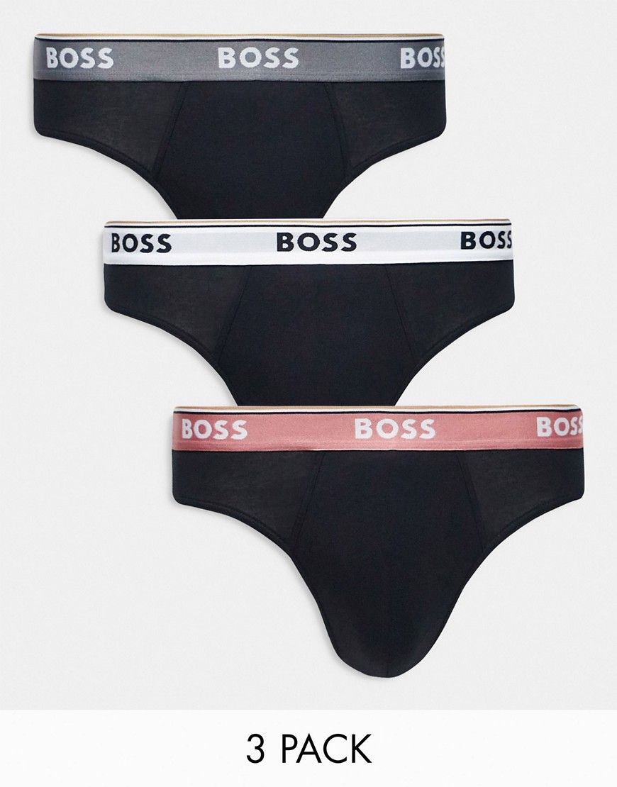 Boss Bodywear 3 Pack Briefs In Black
