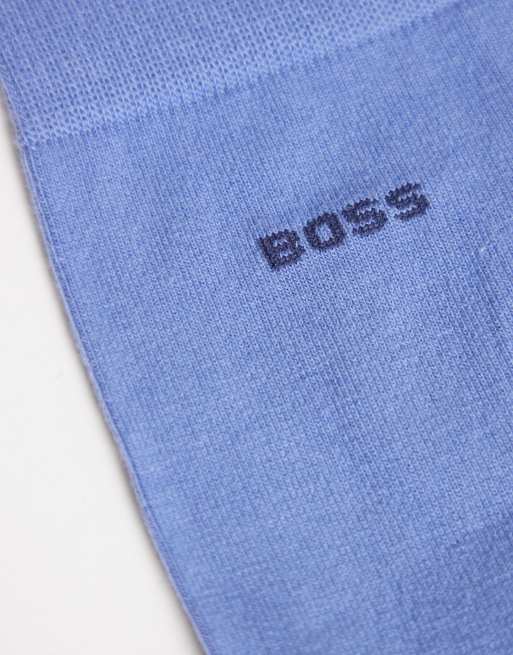 BOSS Bodywear 3-pack logo socks in blues, 3 of 3