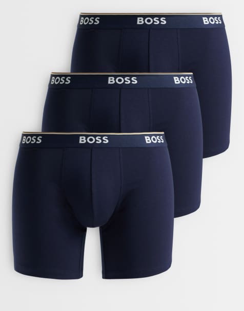 Boss Bodywear 3-pack majtki kąpielowe z logo Power w kolorze czarnym - view 1