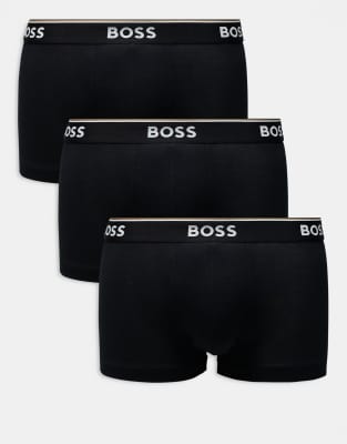 3 pack of trunks in black