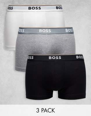 Boss Bodywear 3 Pack Of Trunks In Multi