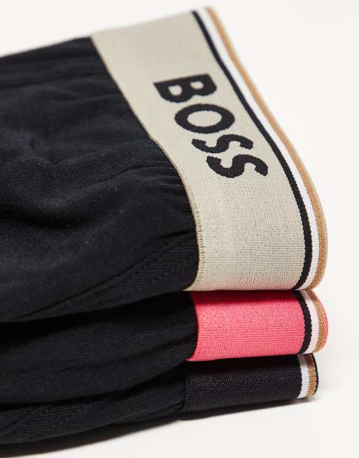 Boss Bodywear 3 pack power brief with multi waistbands in black, 4 of 4