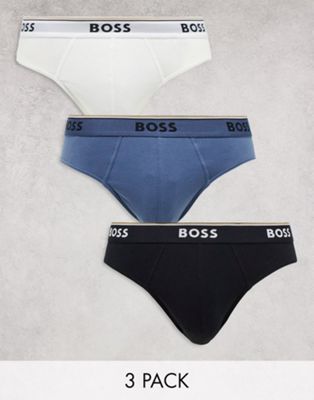 BOSS Bodywear 3 pack power briefs in multi